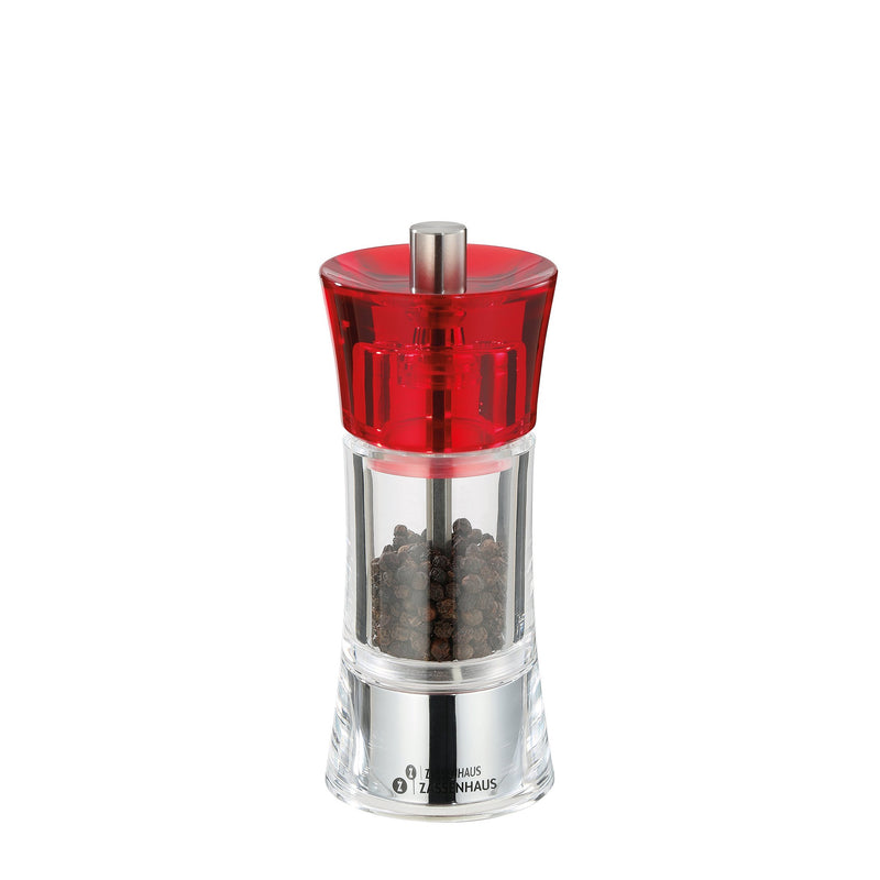 Aachen Pepper Mill/Grinder - Acrylic Red