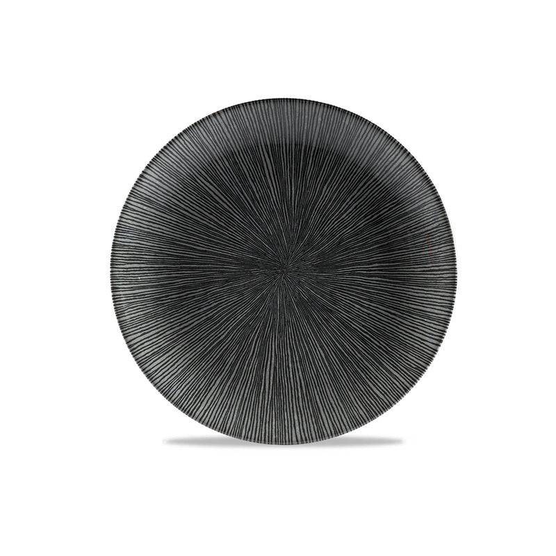 Agano Coupe Plate 26cm - Black