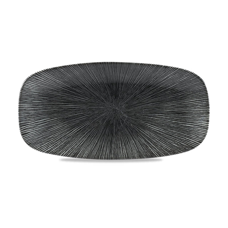 Agano Platter 35.5x18.9cm - Black