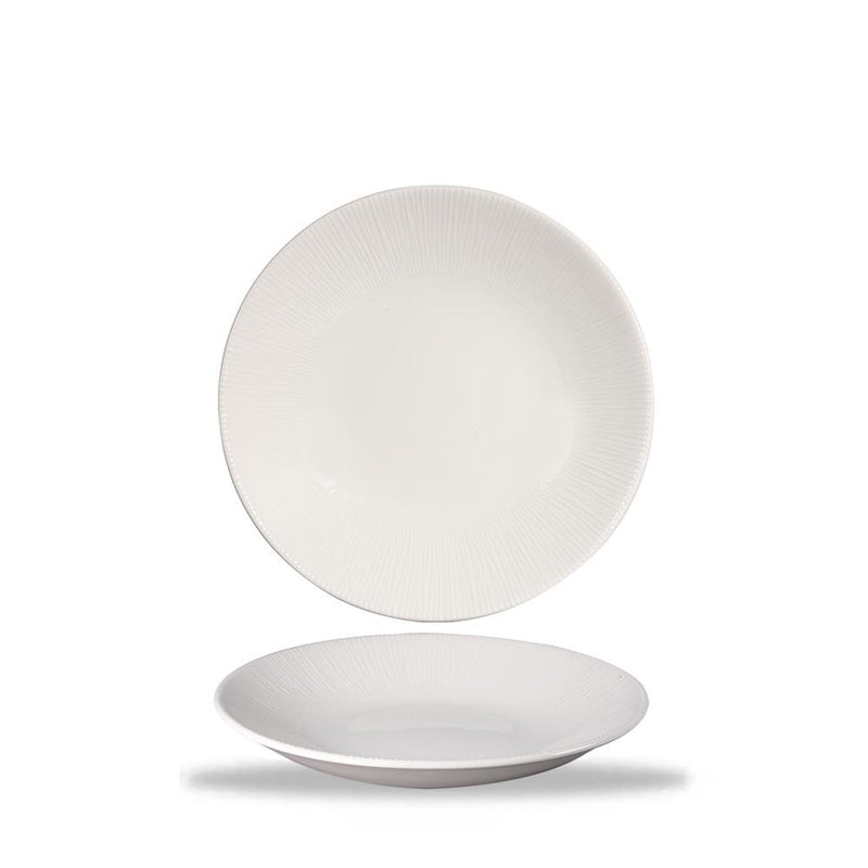 Bamboo Deep Coupe Plate 28.1 - White