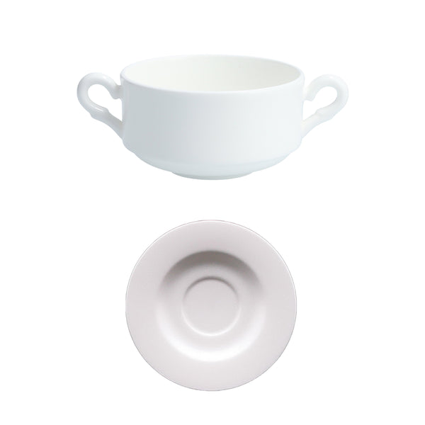 Andromeda Soup Cup With saucer 350ml - White