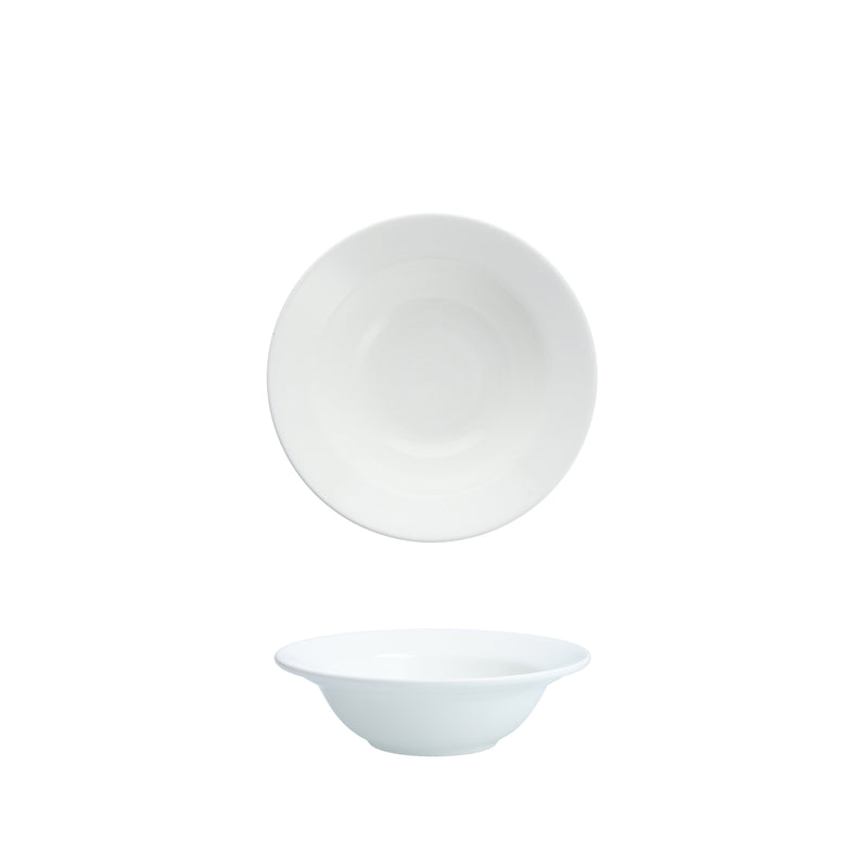 Andromeda Rimmed Bowl 260ml - White